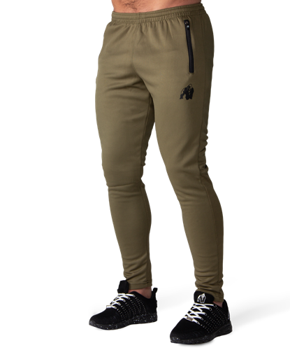 Ballinger Track Pants - Army Green/Black Gorilla Wear