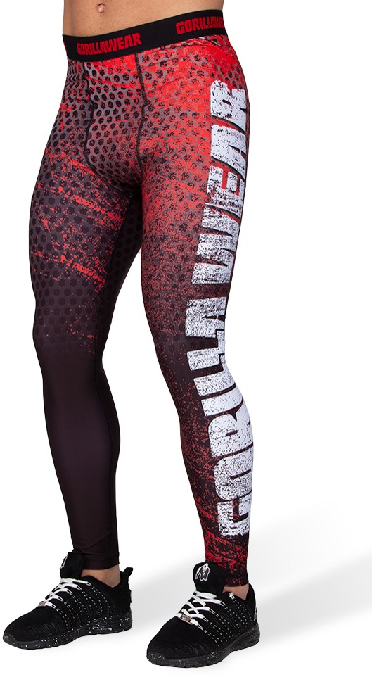 Tights - Red/Grey - 4XL Gorilla Wear
