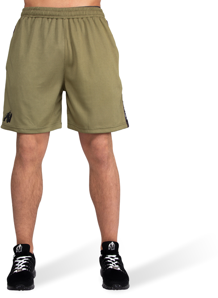 Reydon Mesh Shorts - Army Green Gorilla Wear