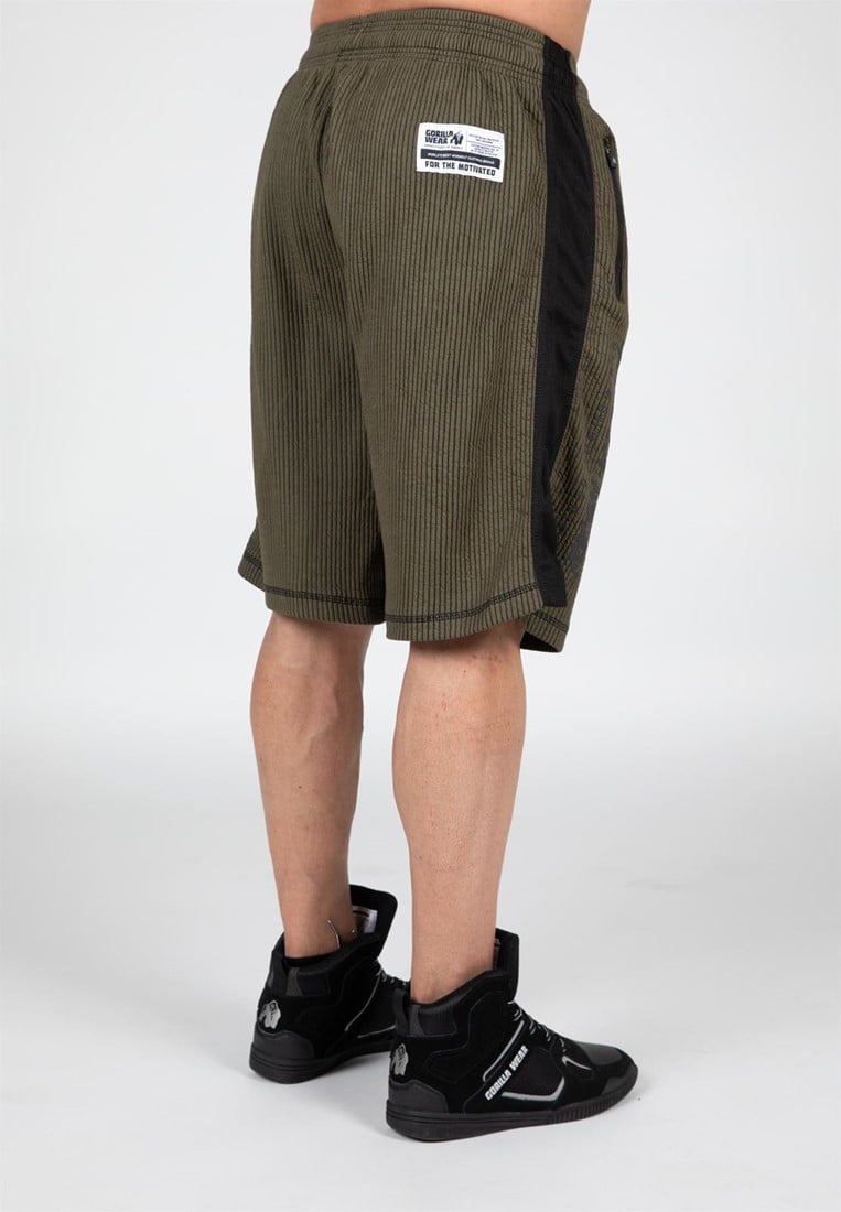 Augustine Old School Shorts Army Green Gorilla Wear