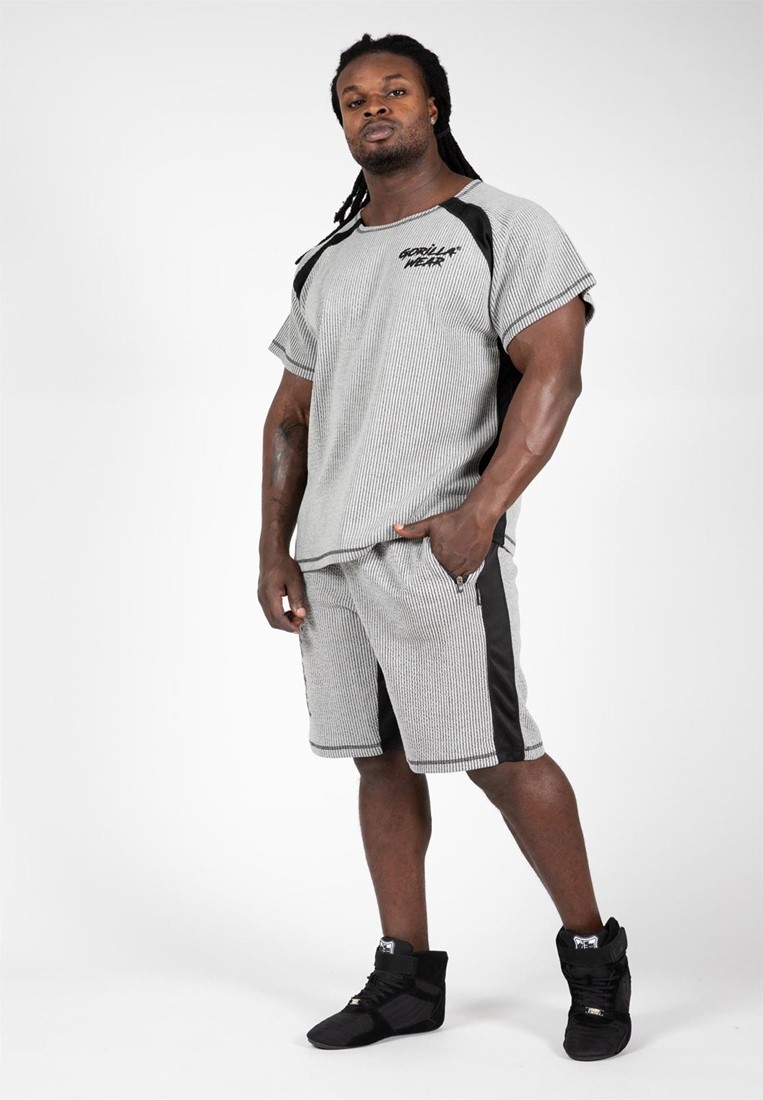 Gorilla Wear Augustine Old School Shorts - Zwart - L/XL Gorilla Wear Augustine Old School Shorts - Zwart - L/XL