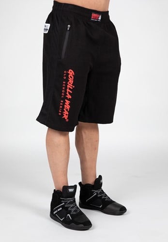 Augustine Old School Shorts - Zwart/Rood