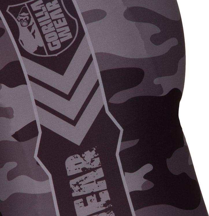 Franklin Men's Tights - Black/Gray/Camo - Detail