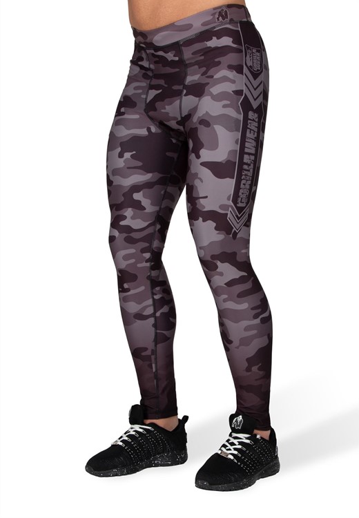 Franklin Männer-Leggings - Schwarz/Grau - S