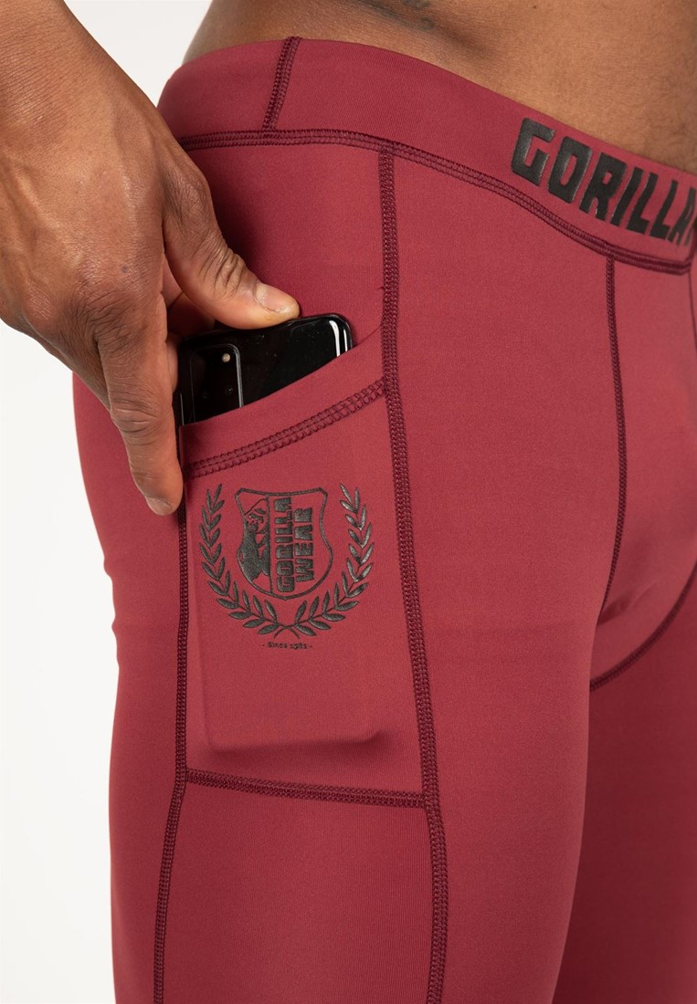 Smart Tights - Burgundy Red Gorilla Wear