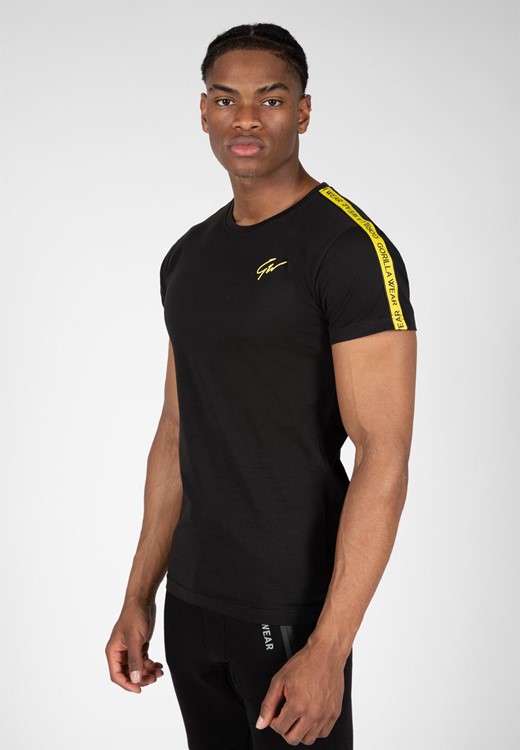 Chester T-Shirt - Schwarz/Gelb - S