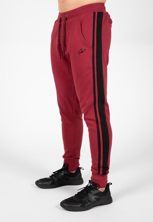 Banks Sweatpants - Burgundy Red/Black - S