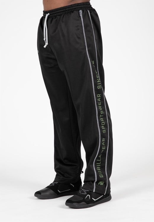 Funktionelle Mesh-Hose - Schwarz/Grün - S/M