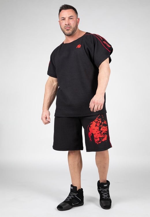 Buffalo Workout Shorts Black/Red