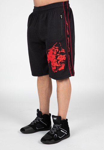 Buffalo Pantalon Corto Old School - Negro/Rojo