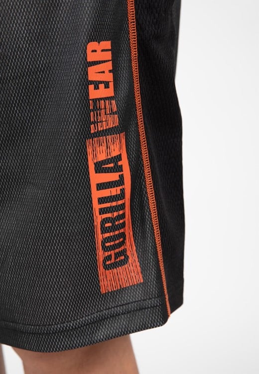 Wallace Mesh Shorts Gray/Orange