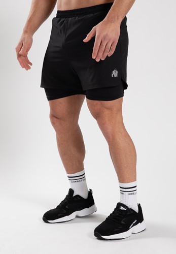 Cortez Pantalon Corto 2 En 1 - Negro