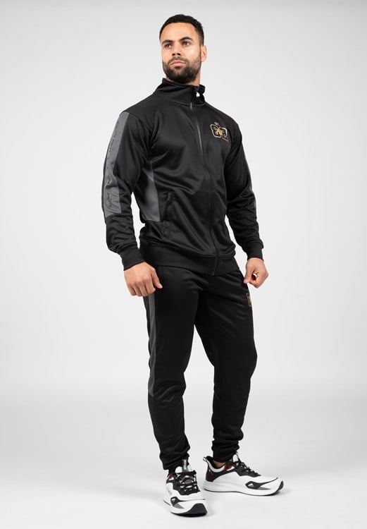 Devon Track Pants Black/Gray