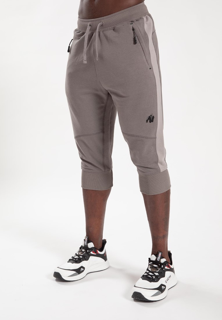 Thompson 3/4 Sweatpants - Gray - XL Gorilla Wear