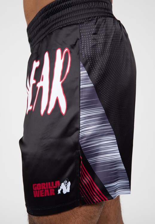 Clayton Boxing Shorts - Black/Red