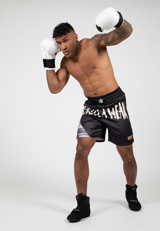 Clayton Boxing Shorts - Black/Gold