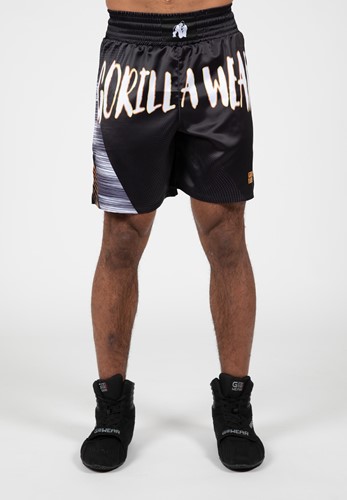 Clayton Pantalon De Boxeo - Negro/Oro