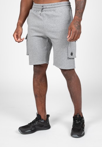 Hudson Pantalones Cortos Cargo de Felpa - Gris Melange