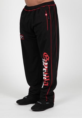 Marlow Pantaloni Da Allenamento In Rete - Nero/Rosso