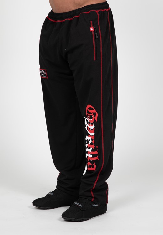 Marlow Mesh Pants - Black/Red - S/M