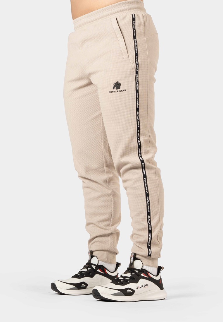 Harvey Track Pants - Beige - 4XL Gorilla Wear