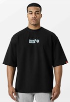 Idaho T-Shirt Oversize en Tissu Gaufré - Noir - S