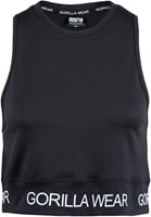 Colby Cropped Tank Top Black
