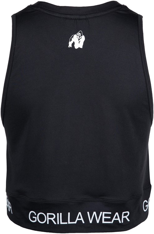 Colby Cropped Tank Top Black