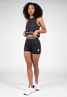 Colby Cropped Tank Top Black