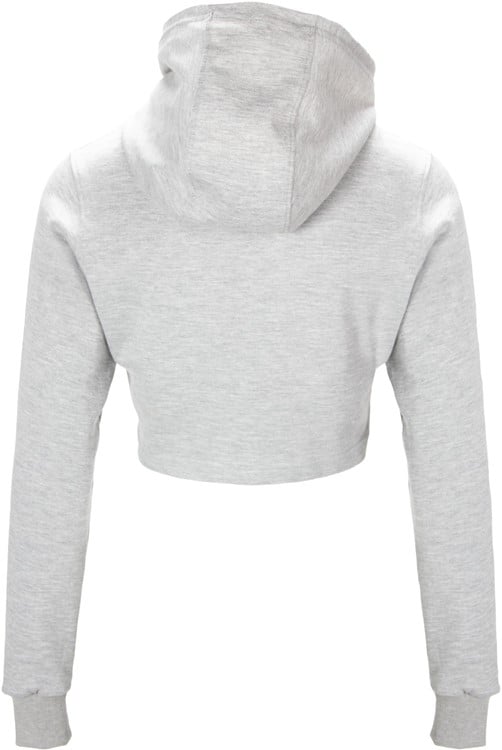 Pixley Crop Hoodie Gray Pop2