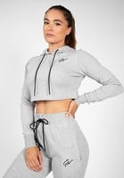 Pixley Crop Hoodie Gray Uitgelicht