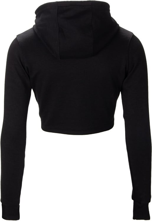 Pixley Crop Hoodie Black Pop2