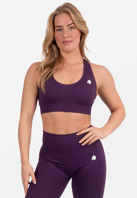 Neiro Seamless Sports Bra - Purple - XS/S