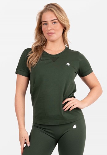 Neiro Nahtloses T-Shirt - Armee Grün