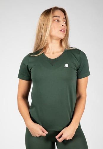 Neiro Nahtloses T-Shirt - Armee Grün