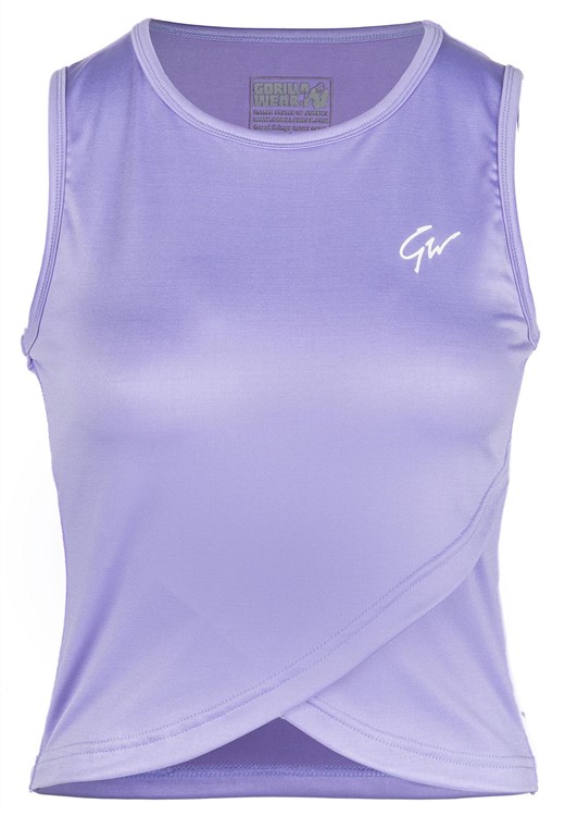 Estelle Twisted Crop Top Lilac