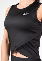 Estelle Twisted Crop Top Black