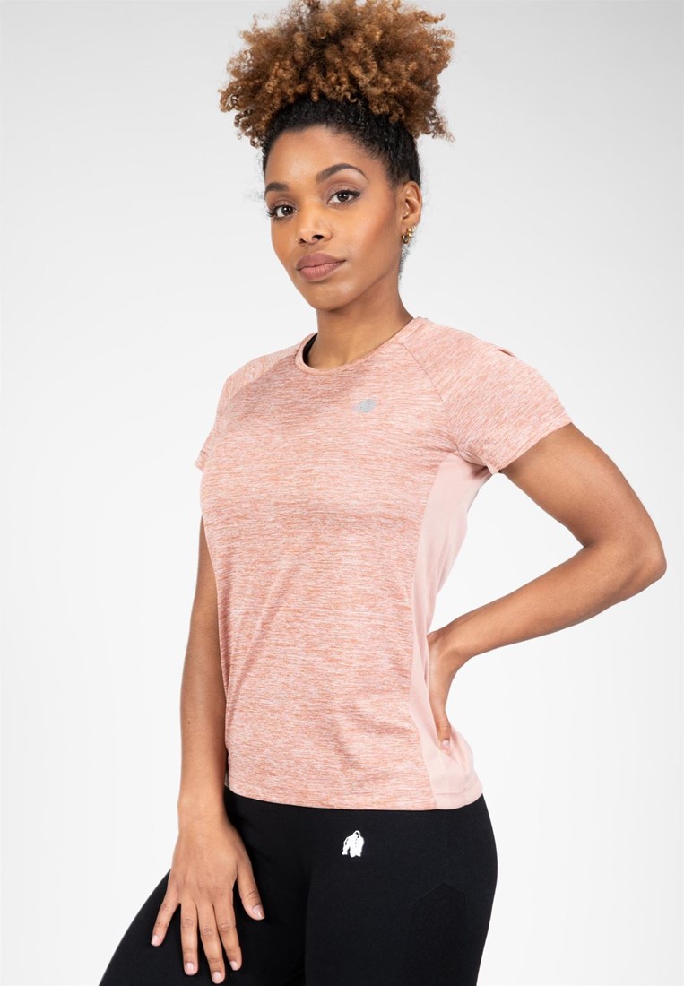 Monetta Performance T-Shirt - Salmon Pink - M Gorilla Wear