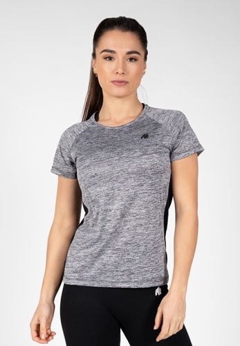 Monetta Performance T-Shirt - Grijs Mélange/Zwart