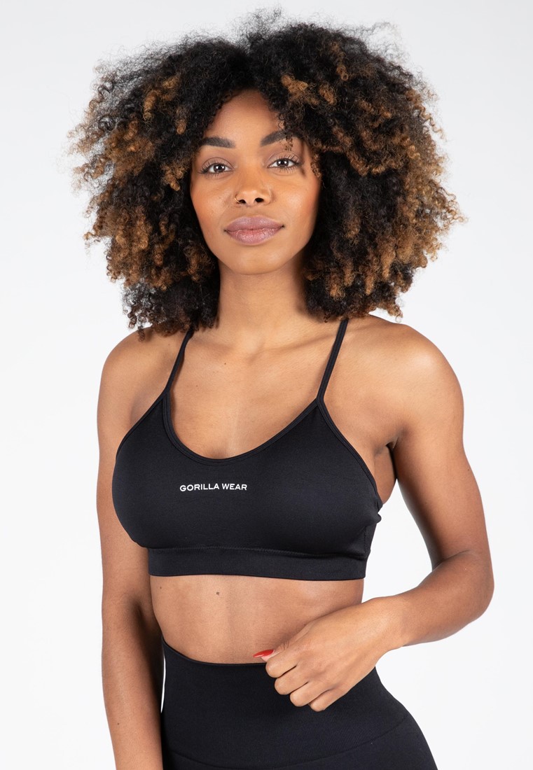 Seamless Sports Bra, Black