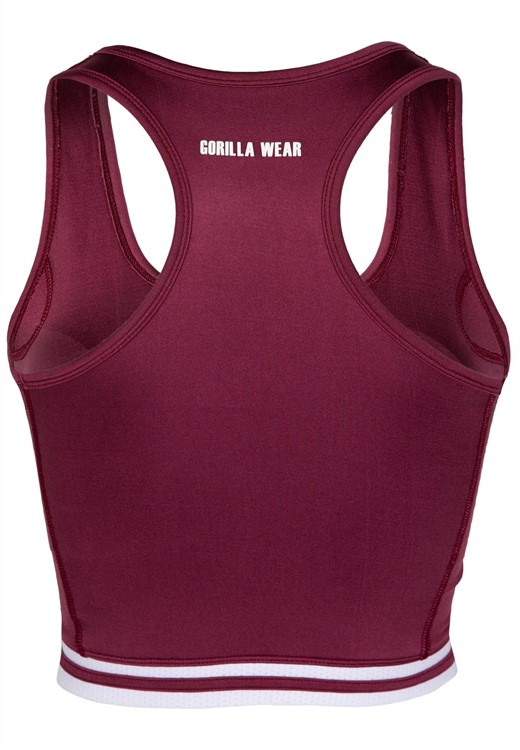 Mesa Zip Front Crop Top Red