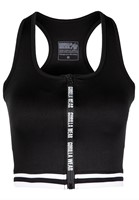 Mesa Zip Front Crop Top Black