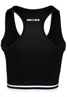 Mesa Zip Front Crop Top Black