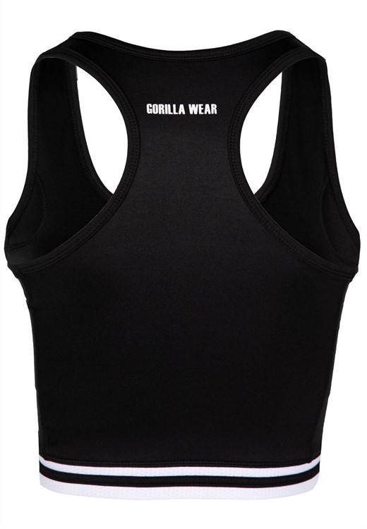Mesa Zip Front Crop Top Black