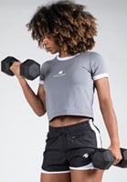 New Orleans Cropped T-Shirt Gray