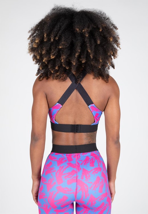 Colby Sports Bra Blue/Pink