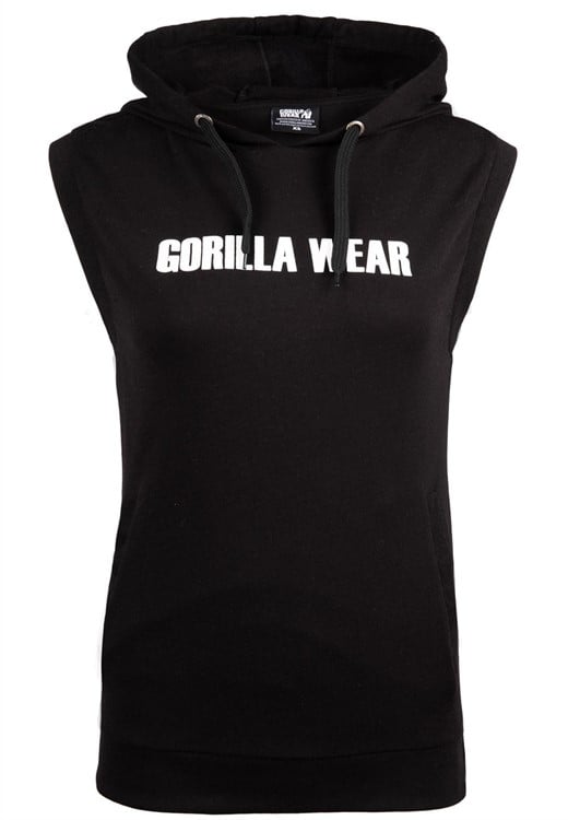 Virginia Sleeveless Hoodie Black