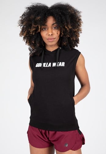 Virginia Mouwloze Hoodie - Zwart