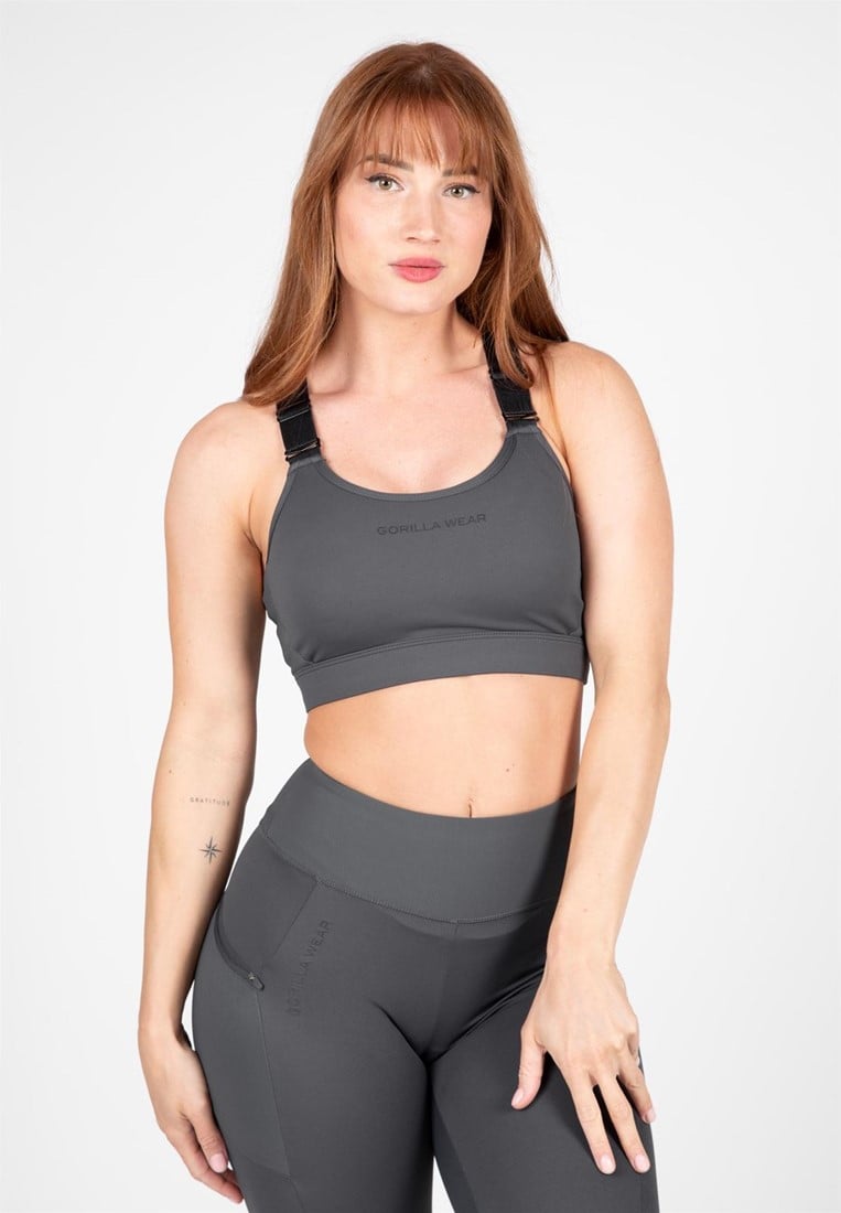 Monroe Sports Bra Gray XL Gorilla Wear