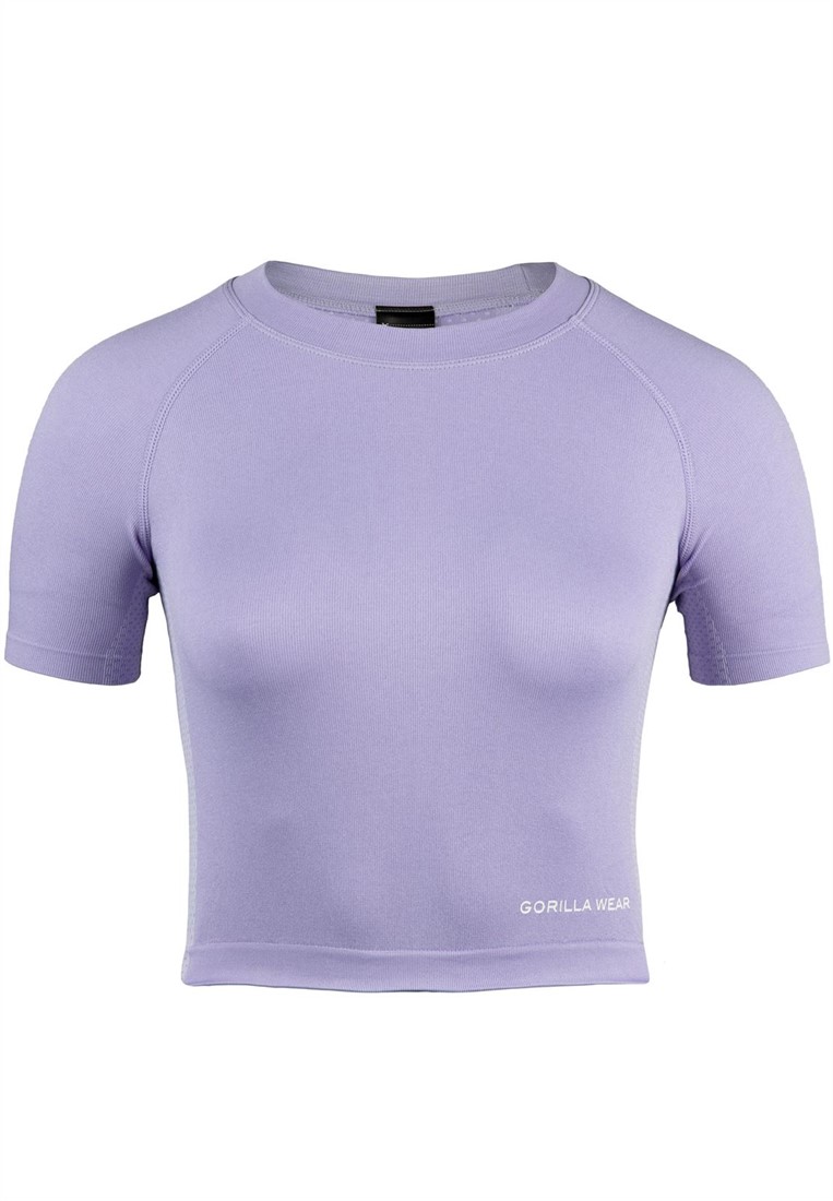 Selah Seamless Crop Top - Lilac - L/XL Gorilla Wear